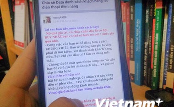 Sẽ tăng chế tài xử phạt hành vi phát tán thông tin cá nhân trái phép