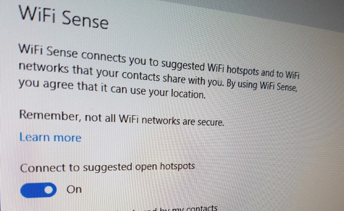 Microsoft loại bỏ tính năng chia sẻ mật khẩu WiFi trên Windows 10