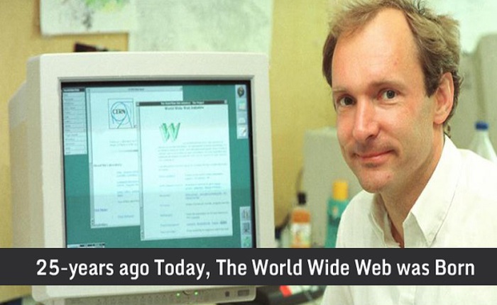 Hôm nay chính là kỷ niệm 25 năm ngày ra mắt trang web đầu tiên của thế giới