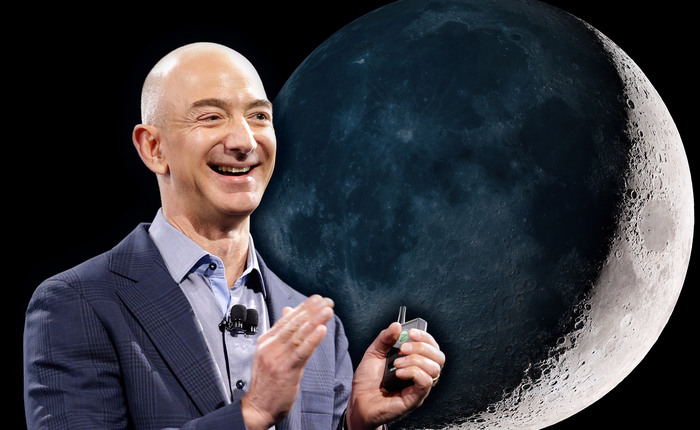 Không chỉ làm chủ Amazon, Jeff Bezos còn muốn biến mặt trăng thành thuộc địa