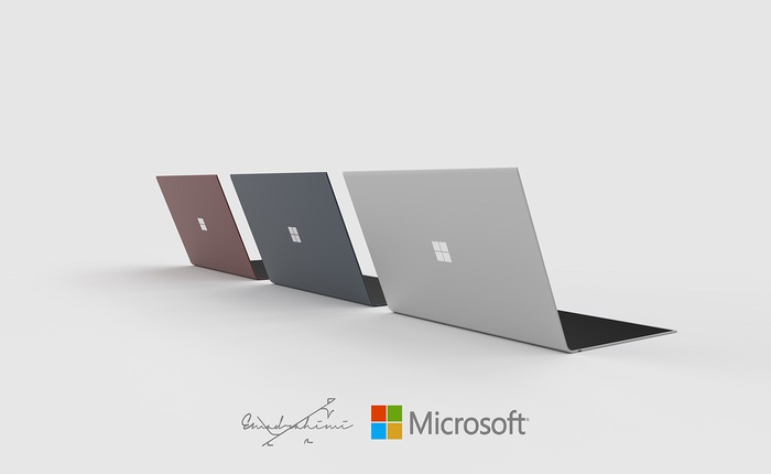 Chiêm ngưỡng mẫu concept Surface laptop khiến Macbook cũng phải chào thua