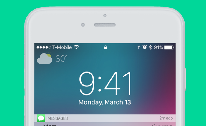 Một blogger đề xuất thiết kế giao diện màn hình khóa iOS ưu việt hơn, giống cách Android đang làm