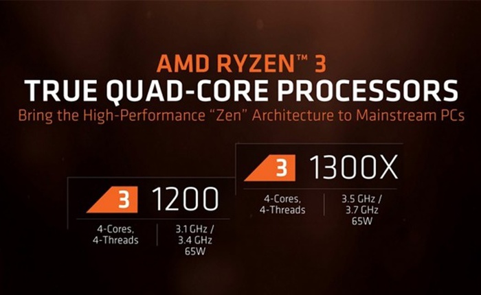 AMD ra mắt chip Ryzen 3 cho máy tính để bàn, hỗ trợ ép xung