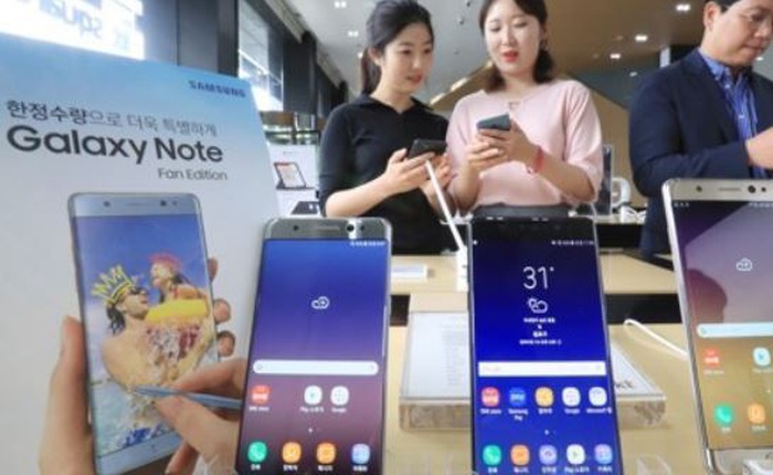 Dù là bản tân trang nhưng Galaxy Note FE vẫn cháy hàng tại quê nhà Hàn Quốc, bán được 400.000 máy