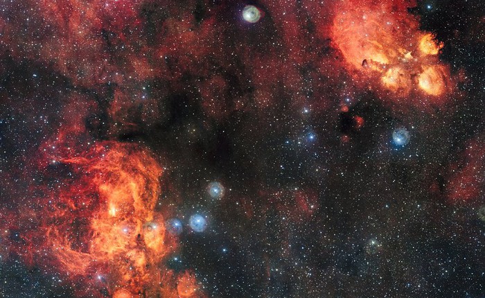 Bức ảnh vũ trụ HAI TỶ pixel này sẽ cho bạn thấy cảnh vân tinh Mèo đang vờn vân tinh Tôm Hùm