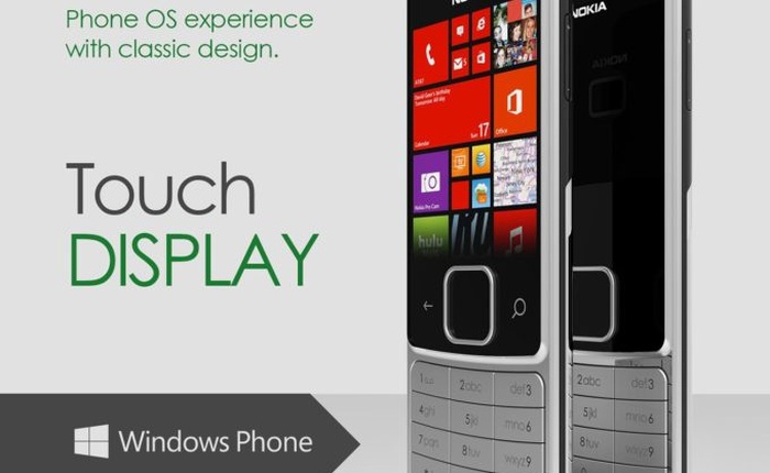 Concept Nokia 6300 siêu ảo với camera tự sướng 8MP và chạy Windows Phone