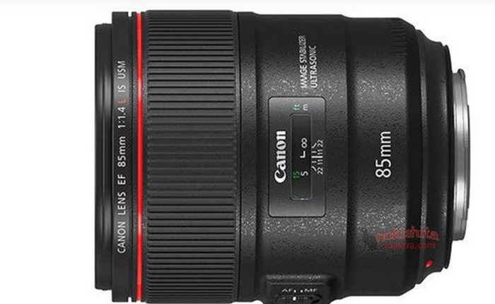 Xuất hiện hình ảnh cùng thông số kỹ thuật của ống kính Canon 85mm F/1.4L IS, ngày ra mắt chính thức không còn xa