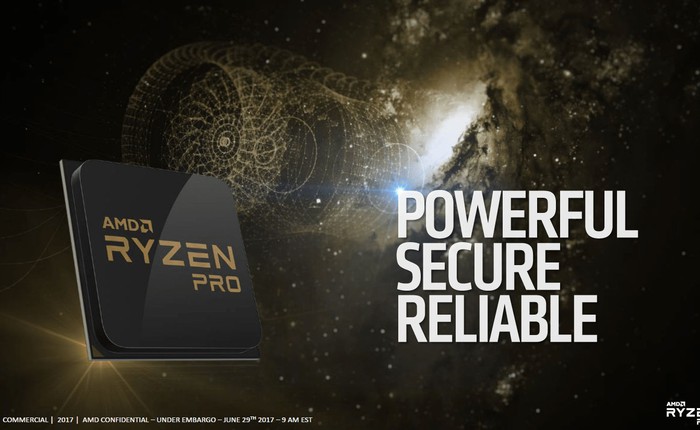 AMD trình làng Ryzen Pro: Ryzen cho doanh nghiệp, tăng bảo mật, tối ưu hóa cho máy trạm và các tác vụ tính toán cường độ lớn