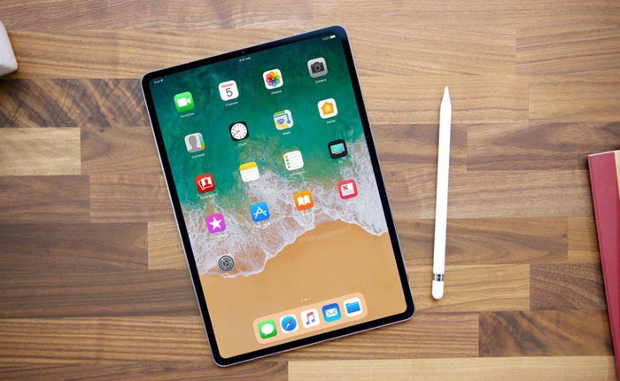 iPad Pro 2018 sẽ có màn hình tràn cạnh tuyệt đẹp, phím Home vật lý bị loại bỏ để thay thế bằng Face ID tương tự iPhone X