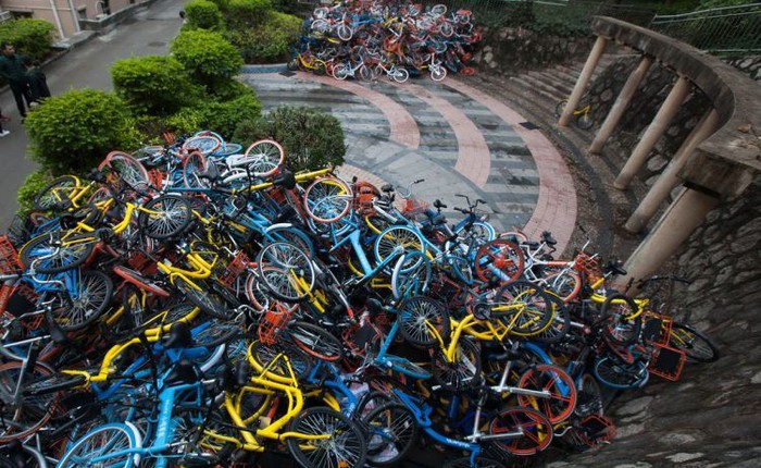 Công ty chia sẻ xe đạp Tôn Ngộ Không - Trung Quốc đóng cửa vì mất 90% xe