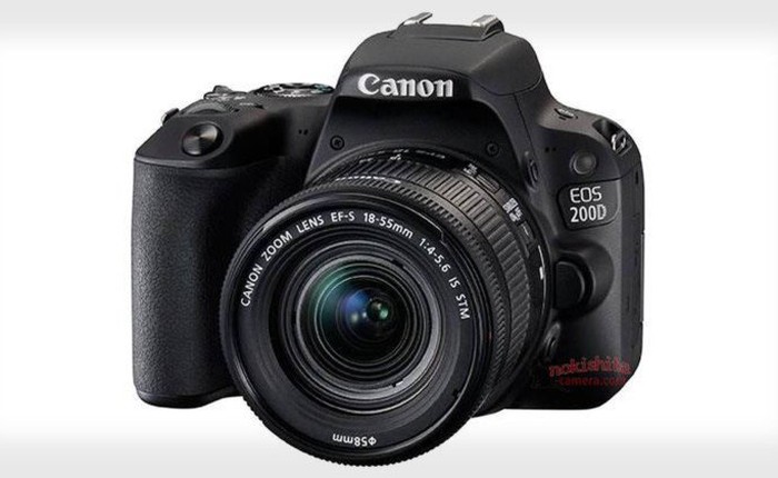 Lộ diện "ngoại hình" và thông số máy ảnh Canon EOS 200D: to hơn, nặng hơn, nhiều cải tiến hơn