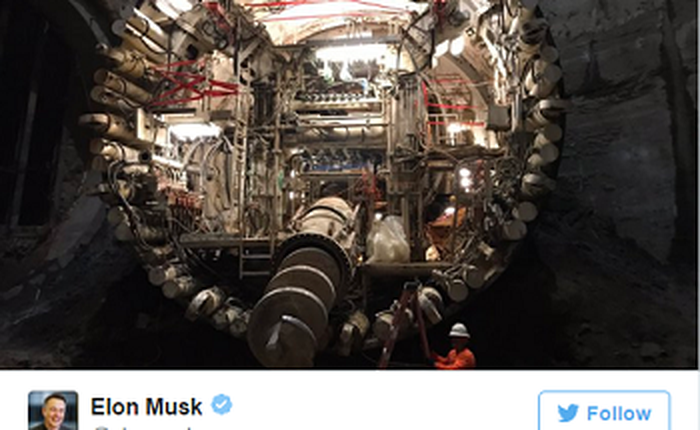 Nói là làm, Elon Musk khoe ảnh vừa đào một đường hầm khổng lồ bên dưới Los Angeles chống tắc đường