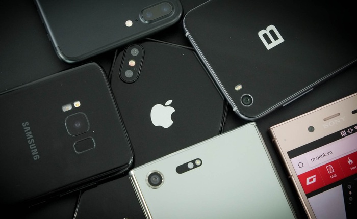 So dáng iPhone 8 với loạt siêu phẩm đình đám hiện nay: Galaxy S8, Xperia XZ1, iPhone 7 Plus, Bphone 2017