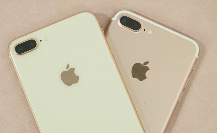 Đặt iPhone 8 Plus Gold cạnh iPhone 7 Plus Rose Gold mới thấy đây là sự lựa chọn hoàn hảo dành cho chị em khi Apple loại bỏ màu vàng hồng