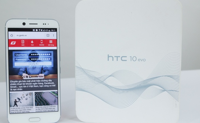 Mở hộp HTC 10 Evo chính hãng: 5.99 triệu được Snapdragon 810, màn hình 2K, chống nước, nhôm nguyên khối, nhưng lại mất đi jack cắm tai nghe
