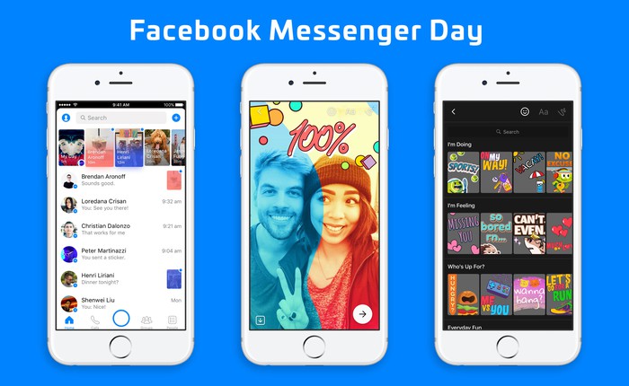 Facebook Messenger công bố tính năng Messenger Day - lại một lần nữa copy trắng trợn Snapchat
