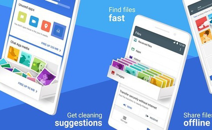 Google Files Go đã có bản chính thức, tải về từ Google Play