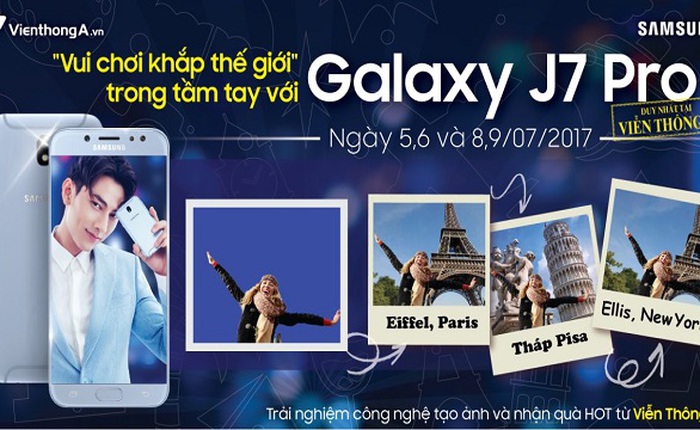 Tham gia trải nghiệm Galaxy J7 Pro, nhận quà miễn phí tại Viễn Thông A