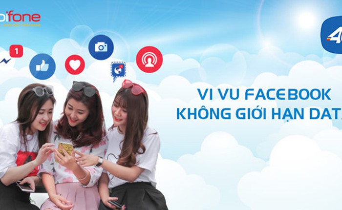 40.000đ/tháng - Tha hồ lướt Facebook với 4G siêu nét