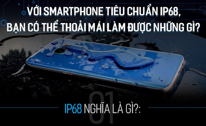 Với smartphone tiêu chuẩn IP68, bạn có thể thoải mái làm được những gì?