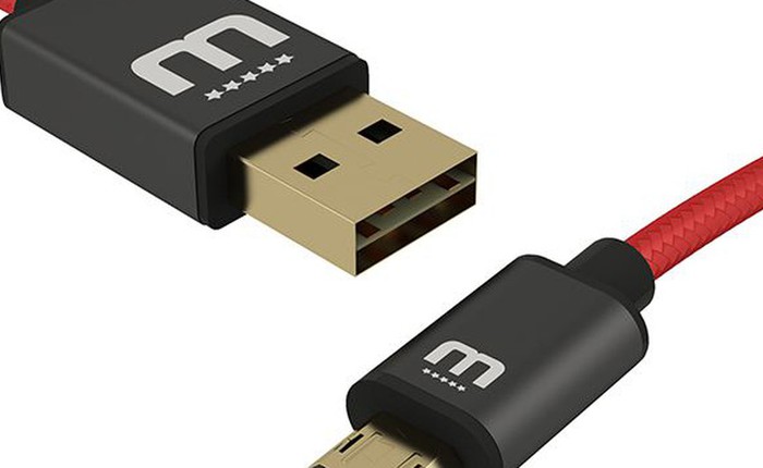 Một loại cáp USB và micro-USB cắm chiều nào cũng được
