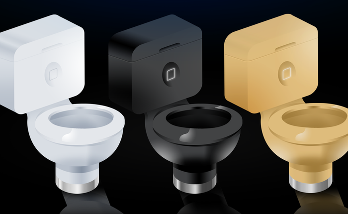 Đúng chất Apple: đến toilet cũng phải thiết kế giống iPhone