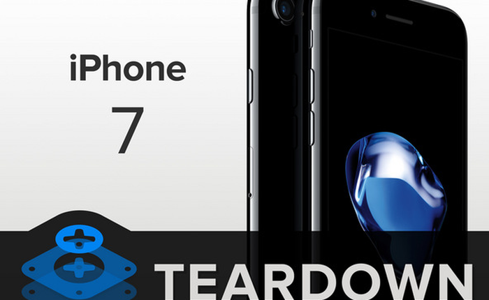 Trong lúc chờ iPhone 8, cùng xem lại quá trình iFixit mổ bụng iPhone 7 Jet Black