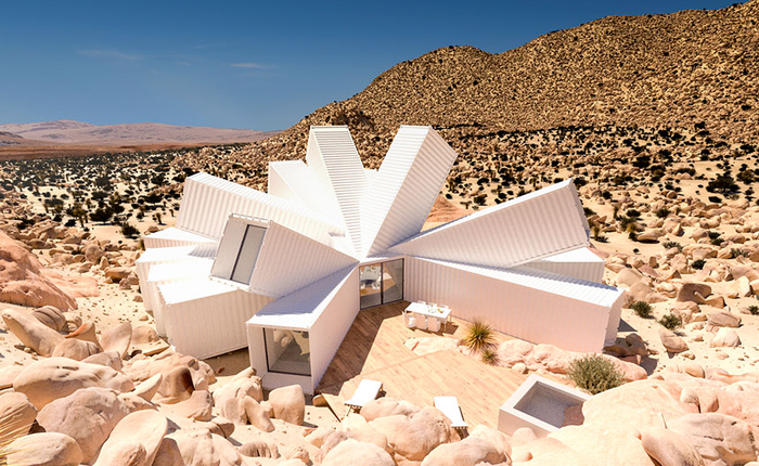 Joshua Tree Residence: ngôi nhà bằng container giữa sa mạc, nội ngoại thất đều cực kỳ ấn tượng