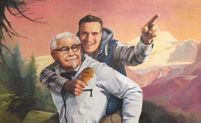 Phát hiện ra ẩn ý trên Twitter của KFC, thanh niên sành mồm được hãng gửi tặng bức tranh cực chất