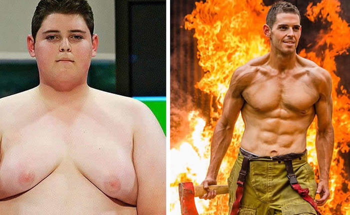 Bị gái phũ vì quá béo, anh chàng 154kg giảm cân rồi trở thành hot boy cứu hỏa, lấy được vợ xinh