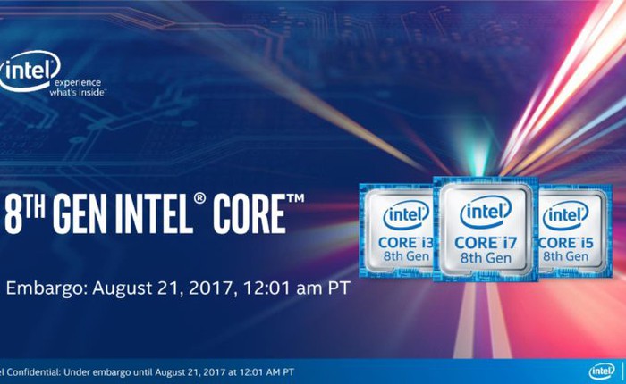 Intel chơi “chiêu”, chính thức ra mắt Core i thế hệ 8 dưới tên Kaby Lake Refresh cho laptop, chưa có Coffee Lake cho máy bàn