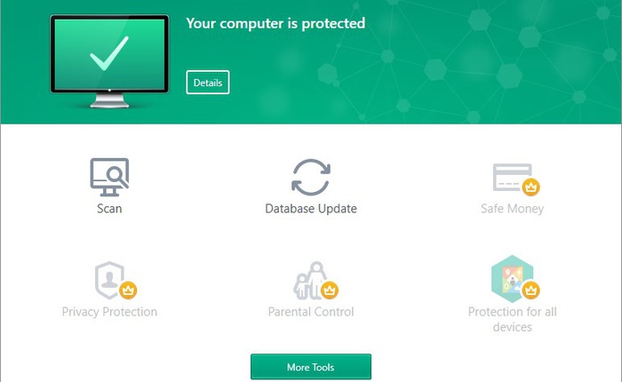 Sau bao nhiêu năm, Kaspersky đã có phiên bản miễn phí: Nhẹ hơn bản trả phí nhưng công nghệ lại không hề kém cạnh, không khai thác dữ liệu của người dùng