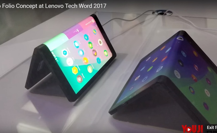 Máy tính bảng có thể gập của Lenovo lần thứ 2 xuất hiện tại Tech World
