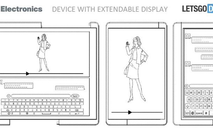 LG được cấp bằng sáng chế cho điện thoại màn hình dẻo, có thể mở rộng