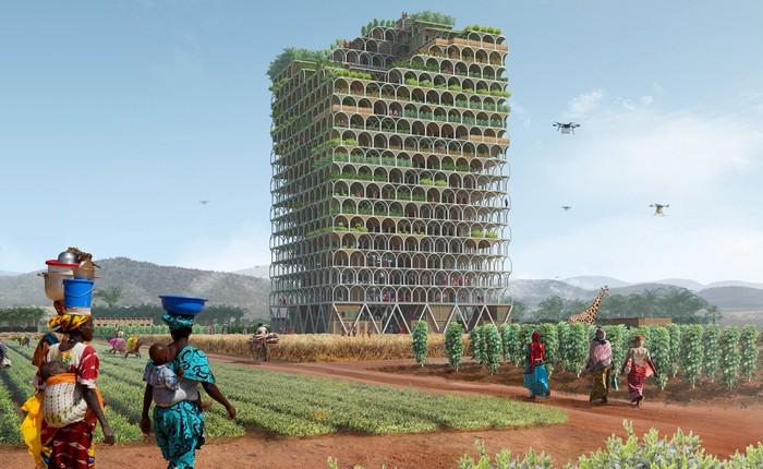 Những toà nhà chọc trời đột phá trong tương lai: Có thể trồng lúa cứu đói cả một thị trấn