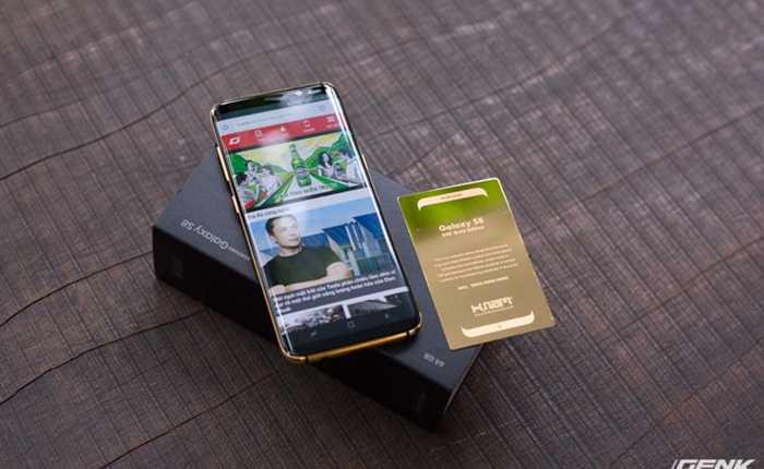 Trên tay Galaxy S8 mạ vàng 24K cực sang chảnh tại Việt Nam với giá hơn 40 triệu đồng