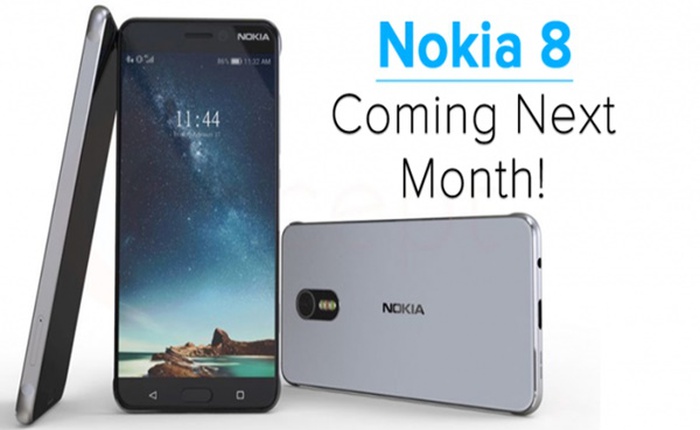 Tin đồn: Nokia 8 sẽ ra mắt trong tháng tới với máy ảnh 24 MP, chip Snapdragon 835, RAM 6 GB, giá 14,8 triệu