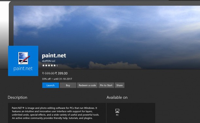Công cụ chỉnh sửa hình ảnh “thần thánh” Paint.net đã có mặt trên Windows Store