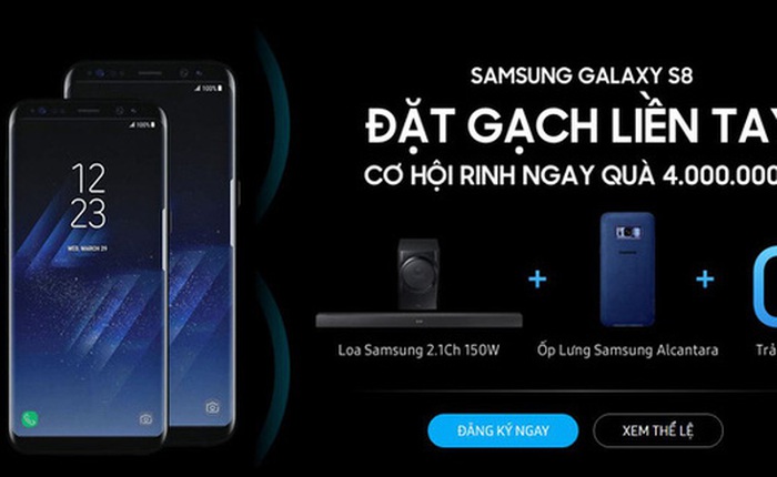 Tự tin thay bảng giá nhanh nhất Việt Nam, nhưng tới khi Samsung Galaxy S8 ra mắt mới thấy, TGDĐ thua xa FPT Shop ở điểm này