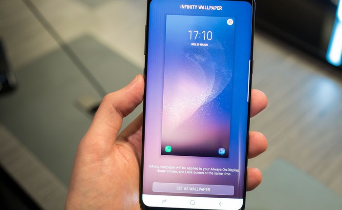 Galaxy S8 không chỉ sở hữu màn hình vô cực mà còn có cả hình nền vô cực