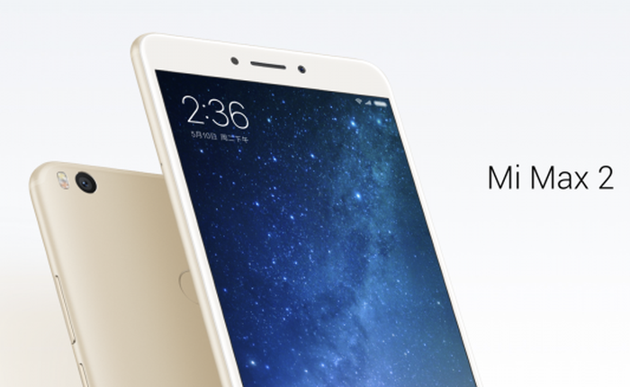 Xiaomi trình làng Mi Max 2: Màn hình 6.44 inch, pin 5.300 mAh, sạc nhanh Quick Charge 3.0, giá 5,6 triệu
