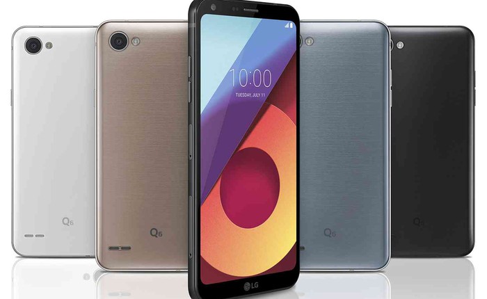 LG Q6 chính thức ra mắt với 3 phiên bản: Màn hình 5,5 inch FullVision tỷ lệ 18:9, Snapdragon 435, RAM 2-4 GB, pin 3.000 mAh