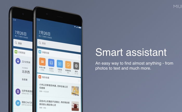 Xiaomi ra mắt hệ điều hành MIUI 9: Nền tảng Android 7 Nougat, cải thiện đáng kể tốc độ, nhiều tùy biến, có trợ lý ảo