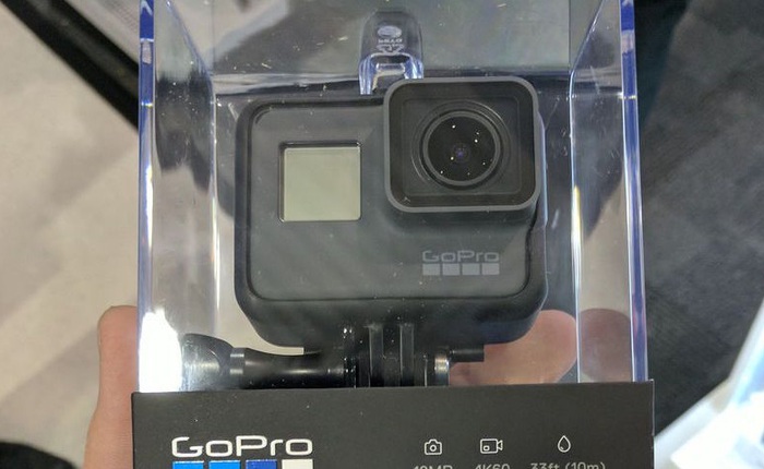 GoPro Hero 6 Black lộ diện trước ngày ra mắt, giữ nguyên thiết kế của Hero 5 nhưng có thể quay video 4K 60fps