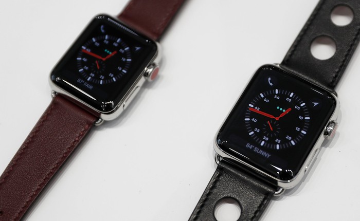 Cổ phiếu Apple sụt giảm mạnh 3% vì các review tệ hại của Apple Watch Series 3