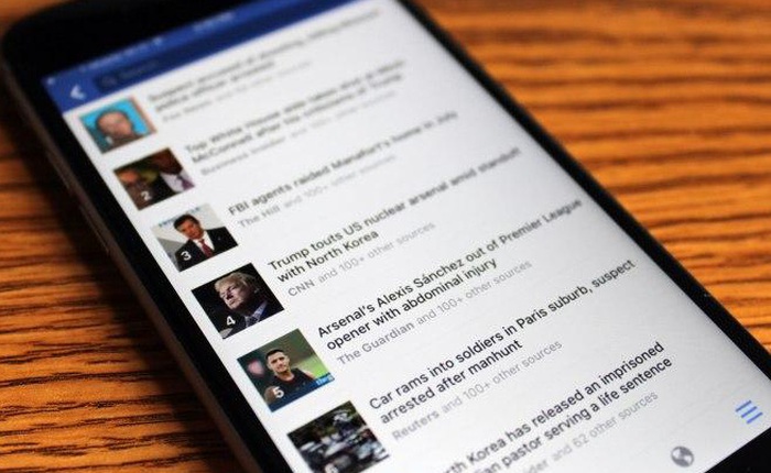 Facebook sắp tung ra tính năng tin tức thịnh hành cho điện thoại