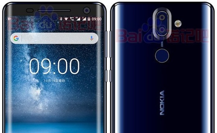 Rò rỉ hình ảnh Nokia 9 với màn hình không viền màu xanh lam bóng đẹp hút hồn