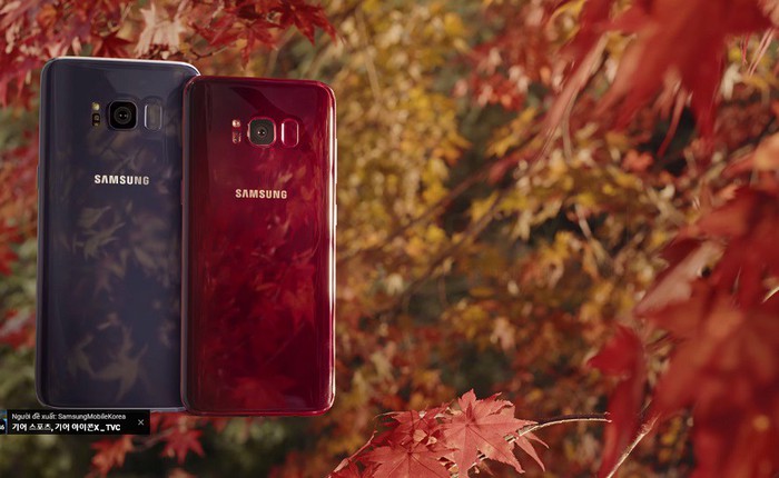 Bất ngờ xuất hiện Samsung Galaxy S8 phiên bản "Sắc đỏ mùa Thu" tuyệt đẹp