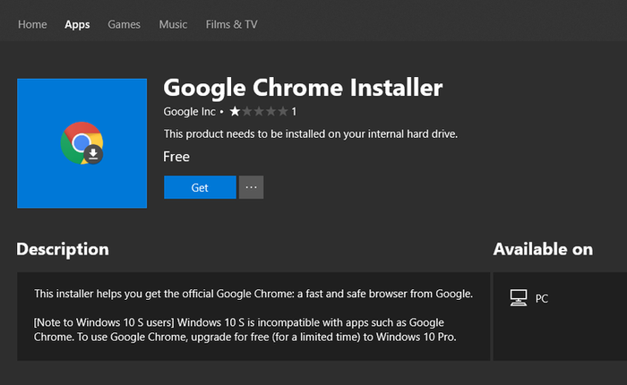 Google đưa Chrome lên kho ứng dụng Windows Store, Microsoft ngay lập tức xóa bỏ