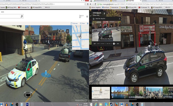 Chuyện gì sẽ xảy ra khi hai xe Google Street View và Bing Streetside gặp nhau ngoài đời thực?